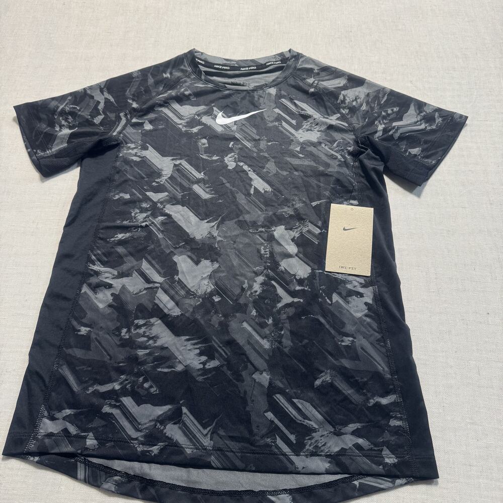 Nike Pro Boy's Dri-FIT AOP T-Shirt Sz L Brand New‎